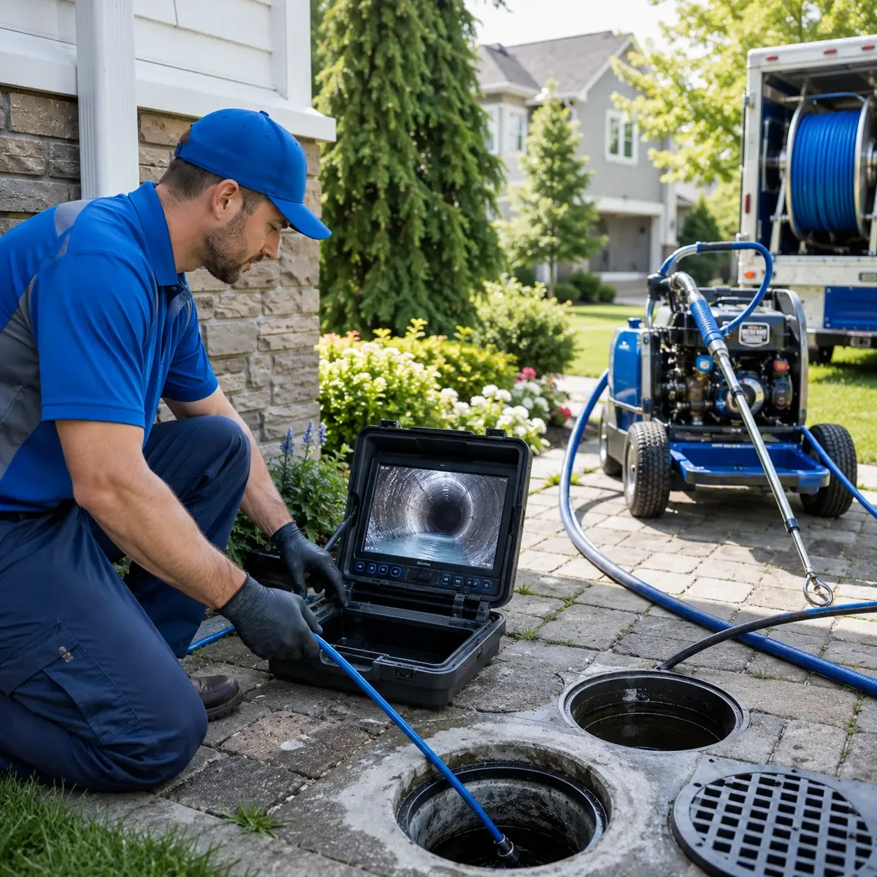 Outdoor drain cleaning professionals serving Calvin, WV